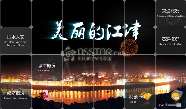 重慶江津區(qū)渝西半島智能沙盤多媒體控制系統(tǒng)-nsstar