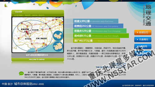 貴州省金沙縣城市規(guī)劃展廳多媒體-nsstar